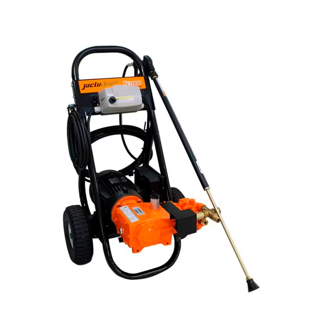 Lavadora de Alta Pressão Jacto J12000 5CV Trifásica Preto e Laranja / 220V