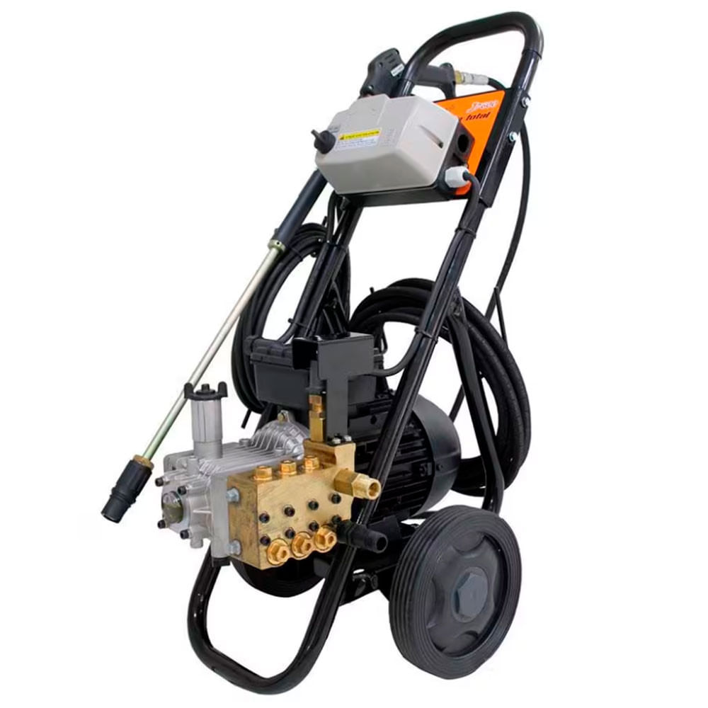 Lavadora de Alta Pressão Jacto J7600 3CV Monofásica Stop Total Preto e Laranja / 220V