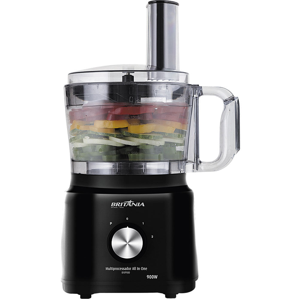 Multiprocessador com Liquidificador Britânia All in One BMP900P Preto 220V