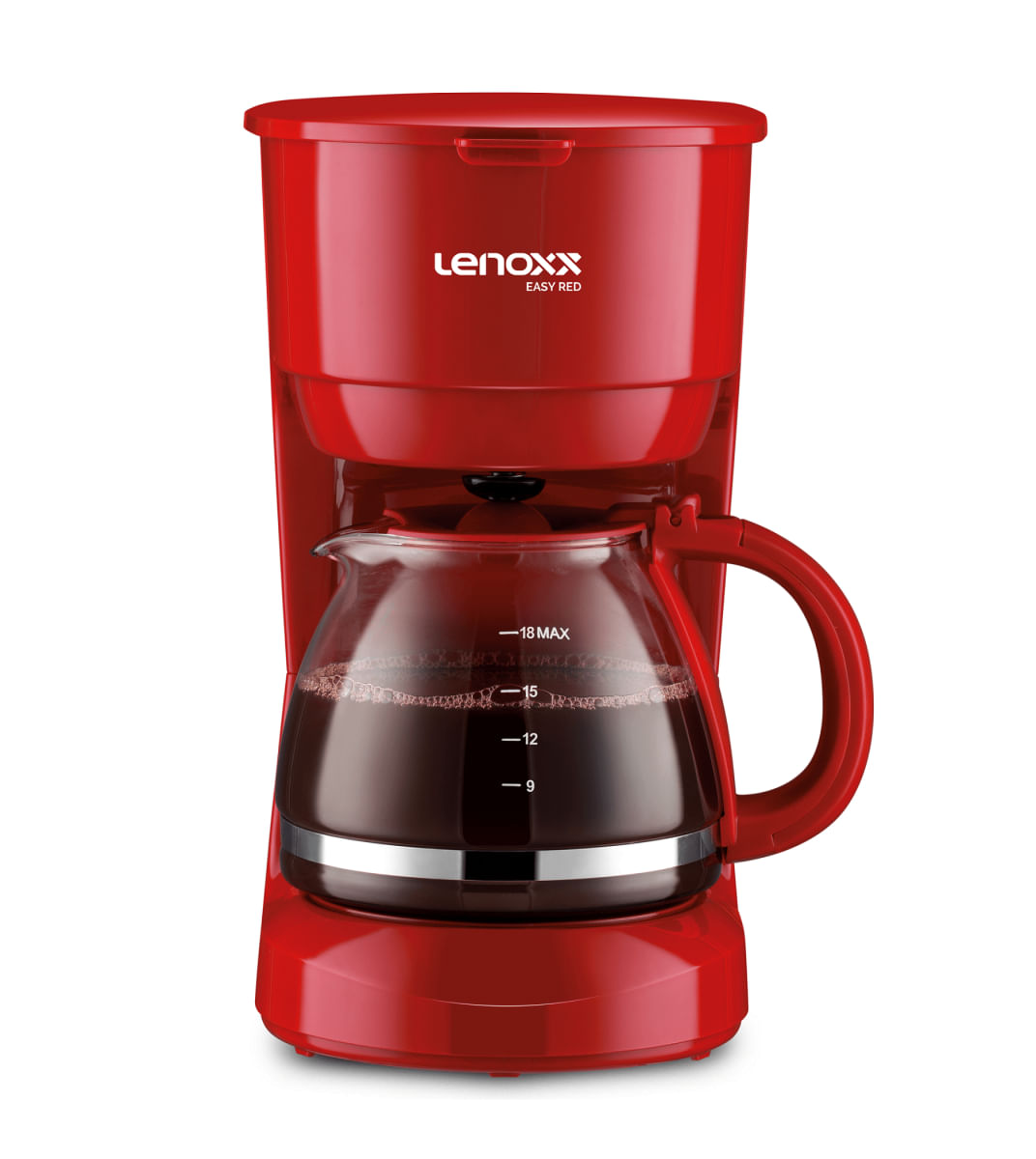 Cafeteira Elétrica 18 Xícaras Lenoxx Easy Red PCA019 Vermelha 127V 127V