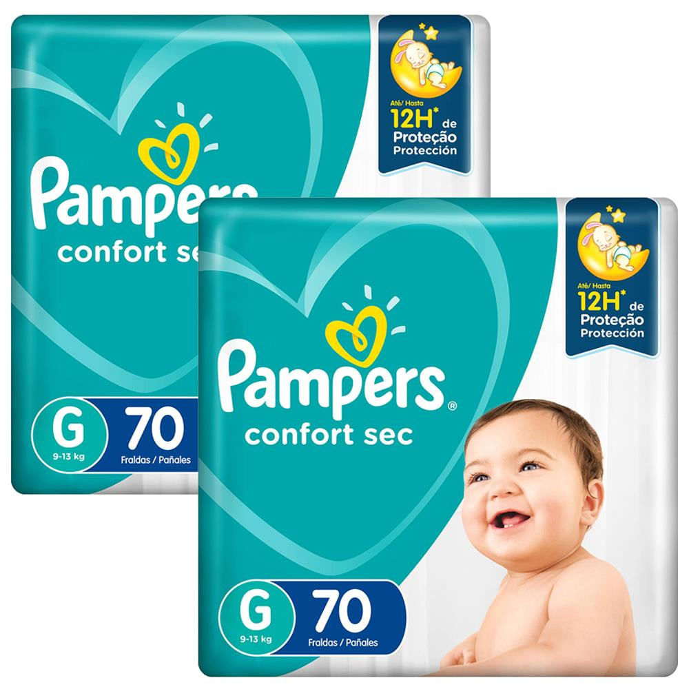 Fralda Pampers Confort Sec Giga G - 140 Unidades n/a