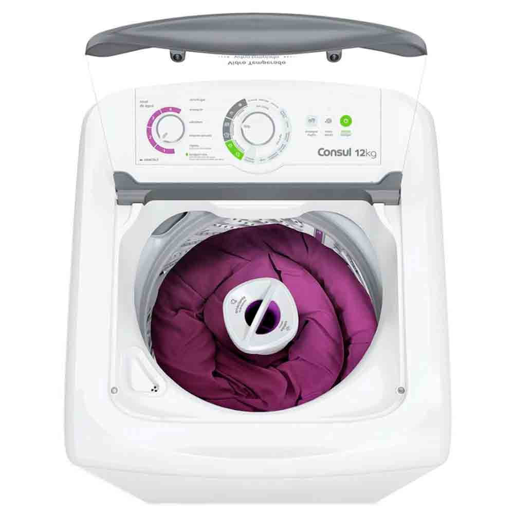 Lavadora de Roupas Consul 12kg CWH12BB com Dosagem Econômica e Ciclo Edredom Branco / 110V