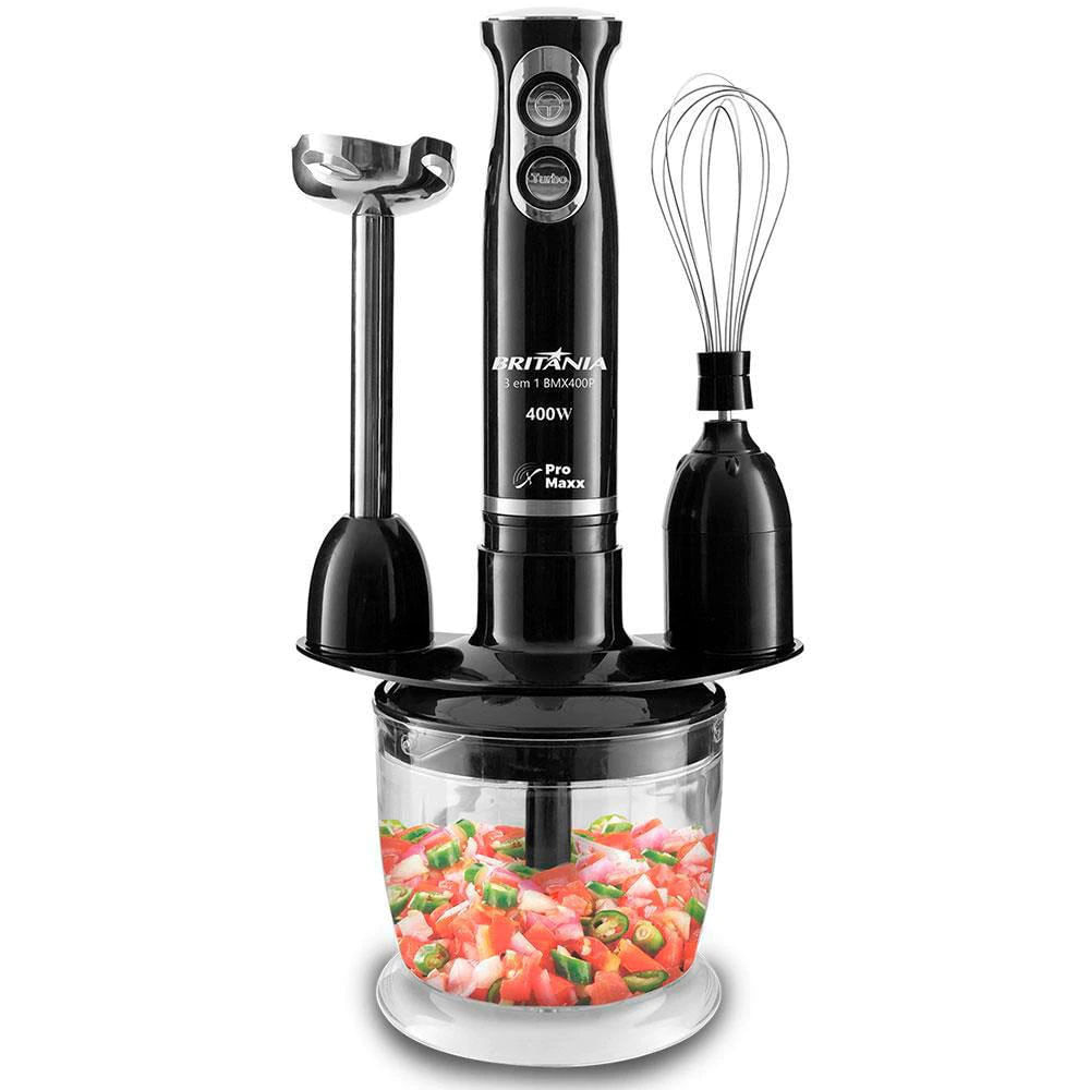 Mixer Britânia BMX400P 3 em 1 com Copo 400W