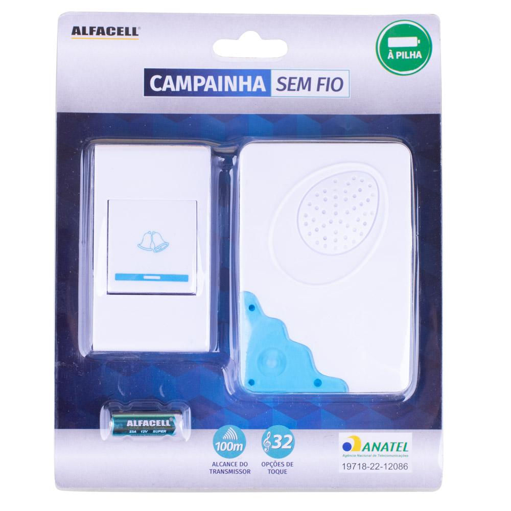 Campainha Sem Fio 32 Toques À Pilha / Bivolt