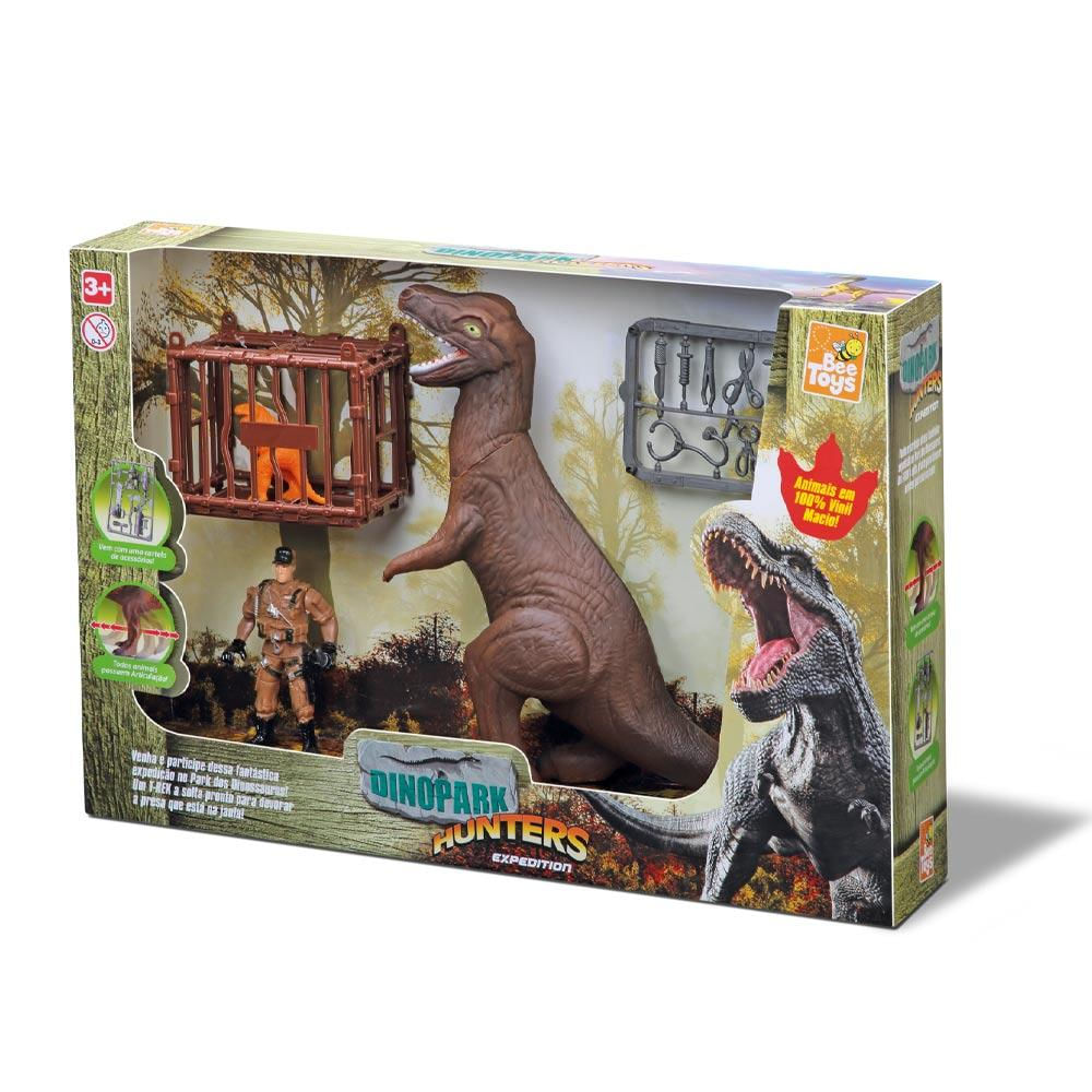 Dinopark Hunters Jaula com Boneco Bee Toys 0589