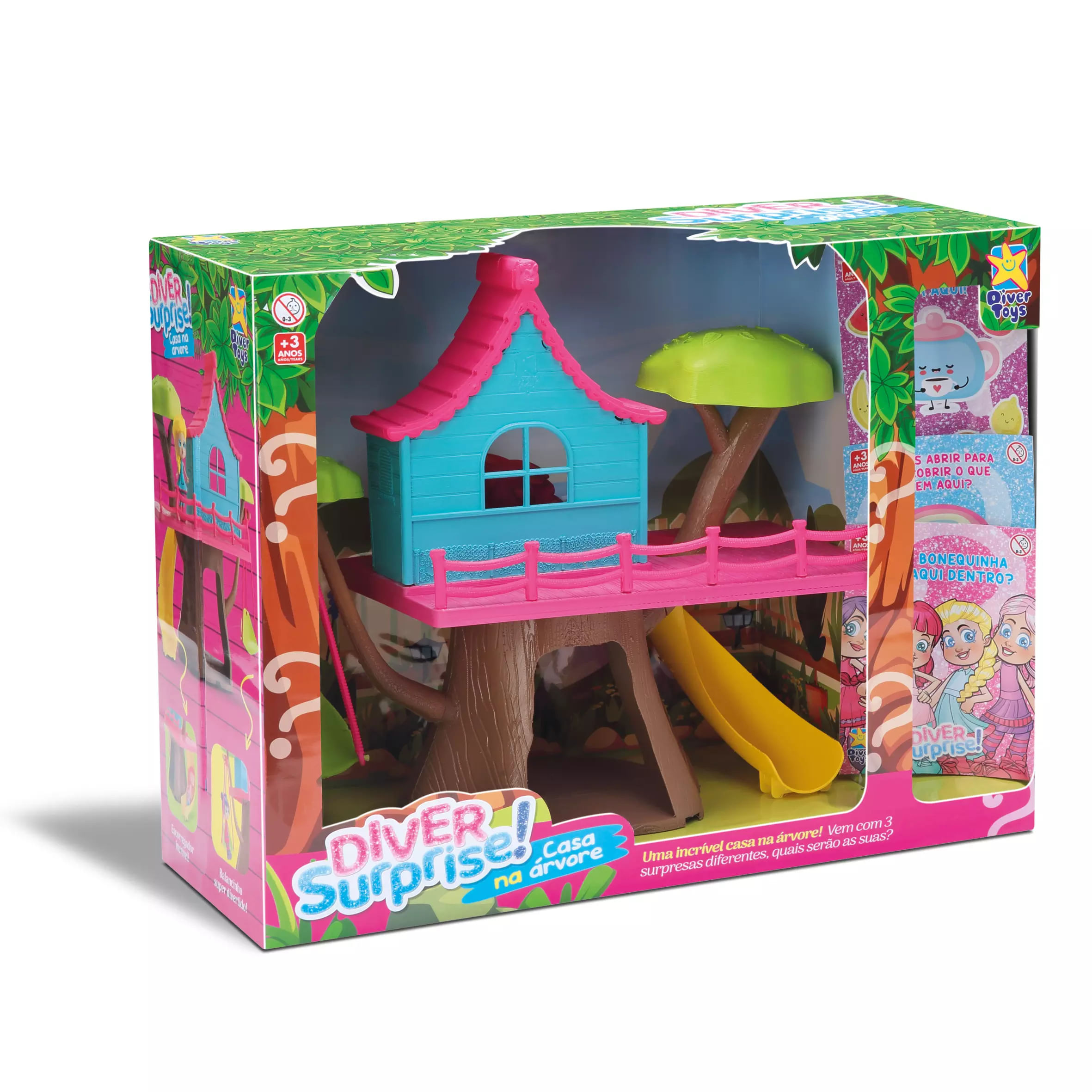 Brinquedo Casa na Árvore Divertoys Surprise com Boneca - Item Sortido