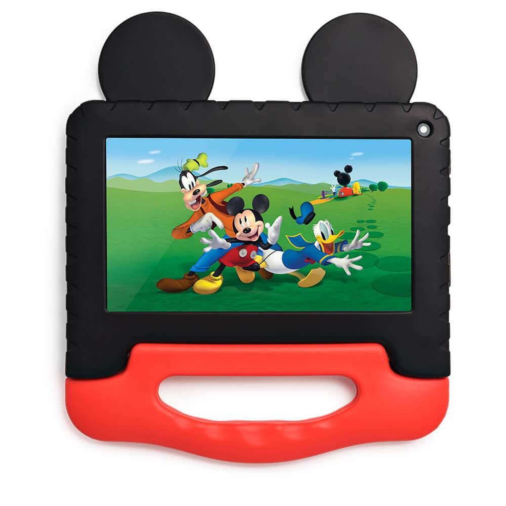 Tablet Infantil Multilaser Mickey 32GB Tela 7" Câmera Single 1.3MP Preto