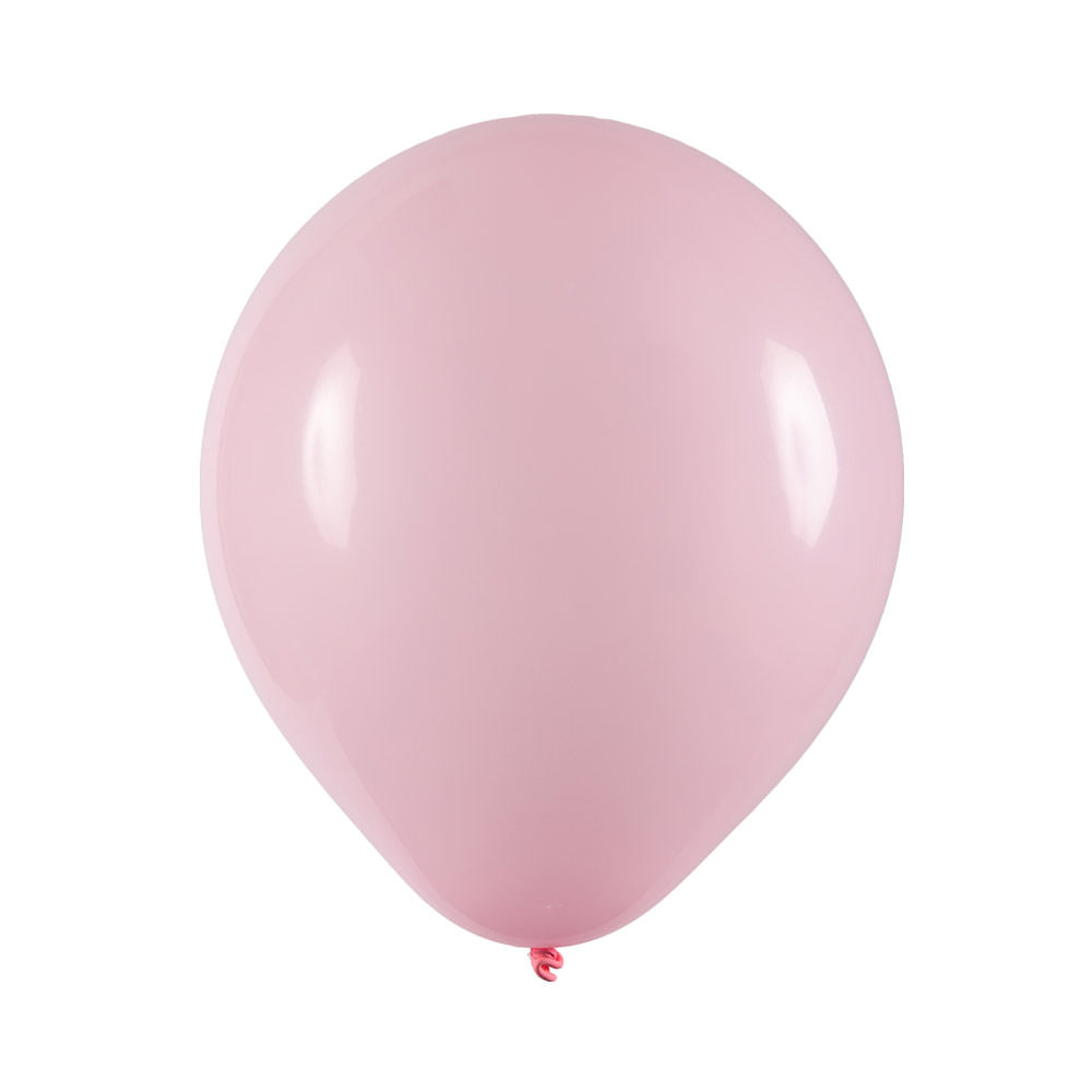 Balão Art Latex Buffet Redondo Nº7 com 50 Unidades Rosa Claro