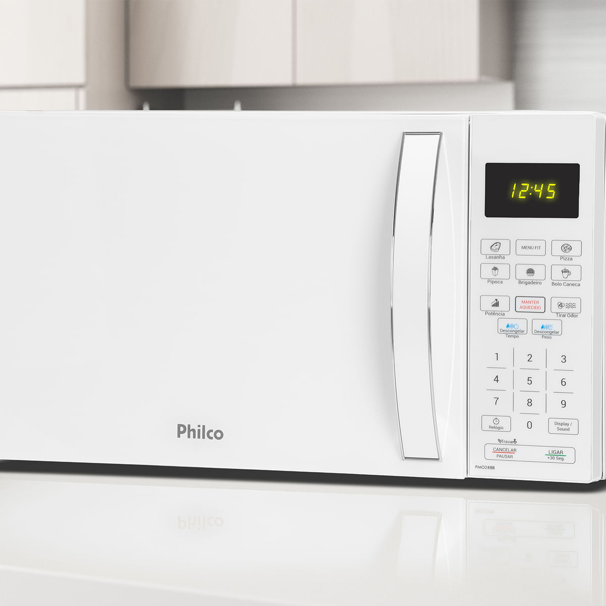 Micro-ondas 28L Philco Multifunções Branco 1400W PMO27BB 127V