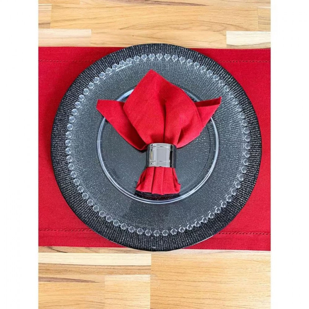 Conjunto de Guardanapos Wolff Mesa Algodão 2 Peças Vermelho