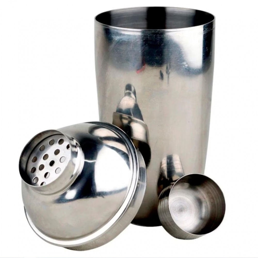 Coqueteleira Dynasty Open Bar com Tampa com Filtro 500 ml Inox