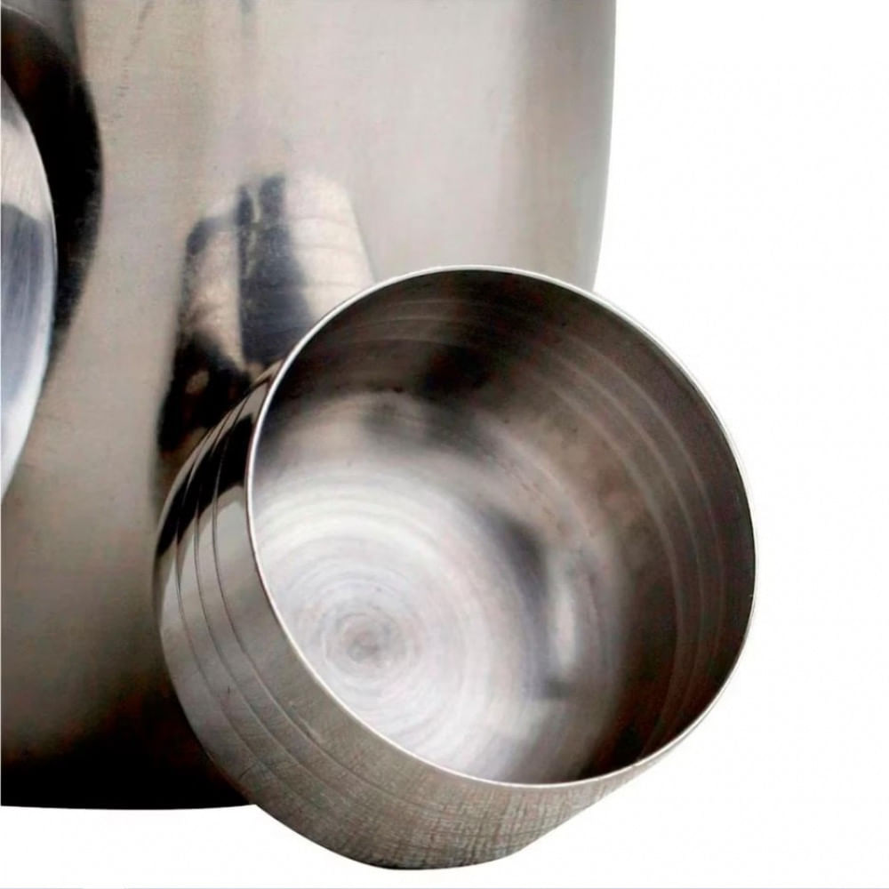 Coqueteleira Dynasty Open Bar com Tampa com Filtro 500 ml Inox