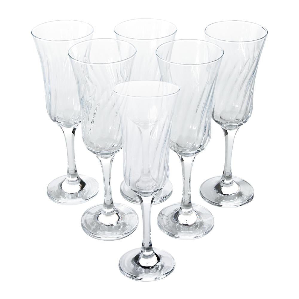 Conjunto 6 Taças para Champanhe 195ml Nadir Lírio