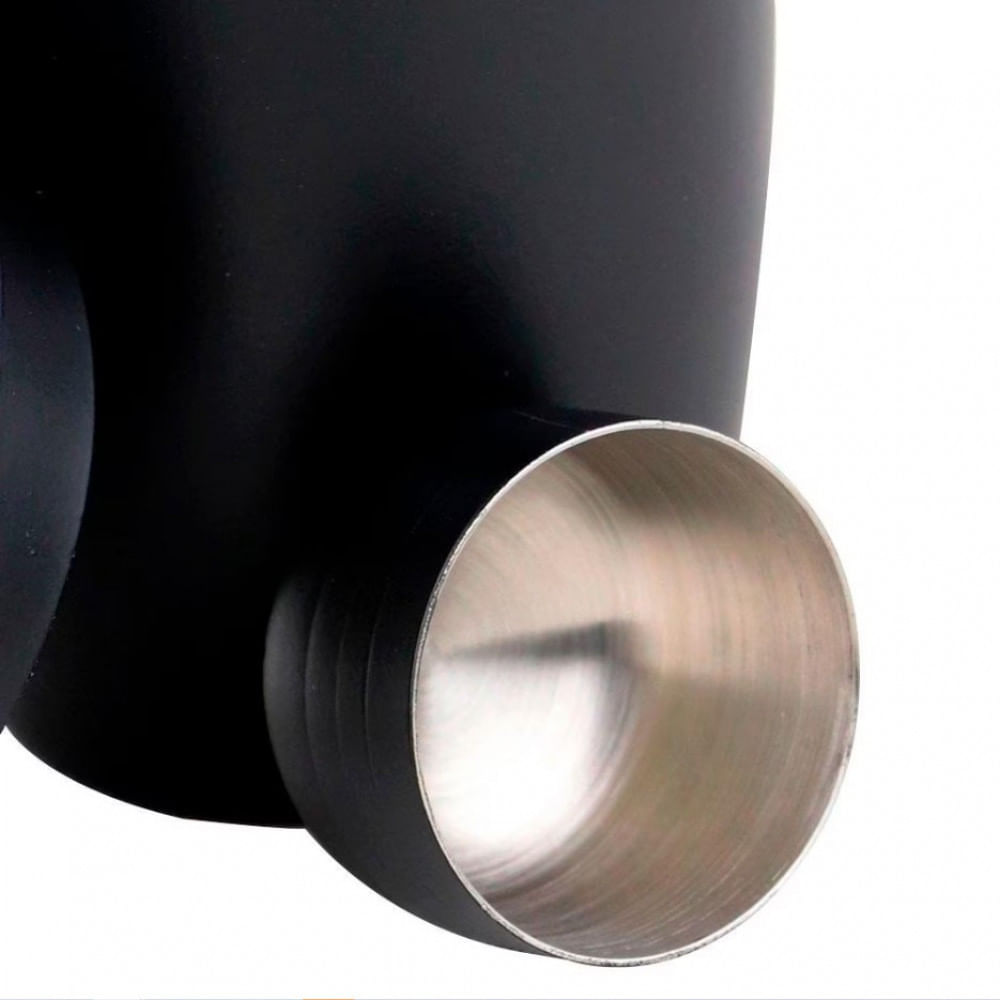 Coqueteleira Dynasty Open Bar com Tampa com Filtro 500 ml Preto