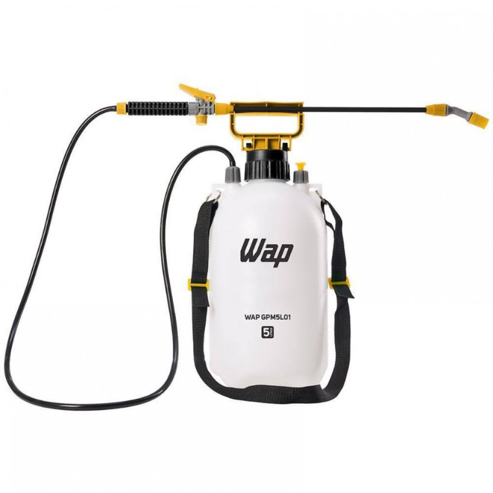 Pulverizador Lateral 5 Litros Wap GPM5L01 com Jato Regulável e Compressão Prévia Branco