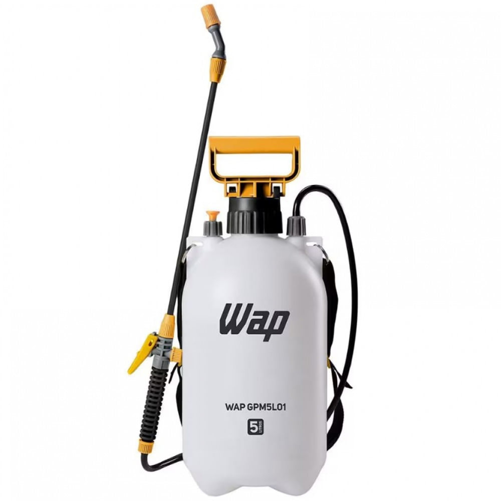 Pulverizador Lateral 5 Litros Wap GPM5L01 com Jato Regulável e Compressão Prévia Branco