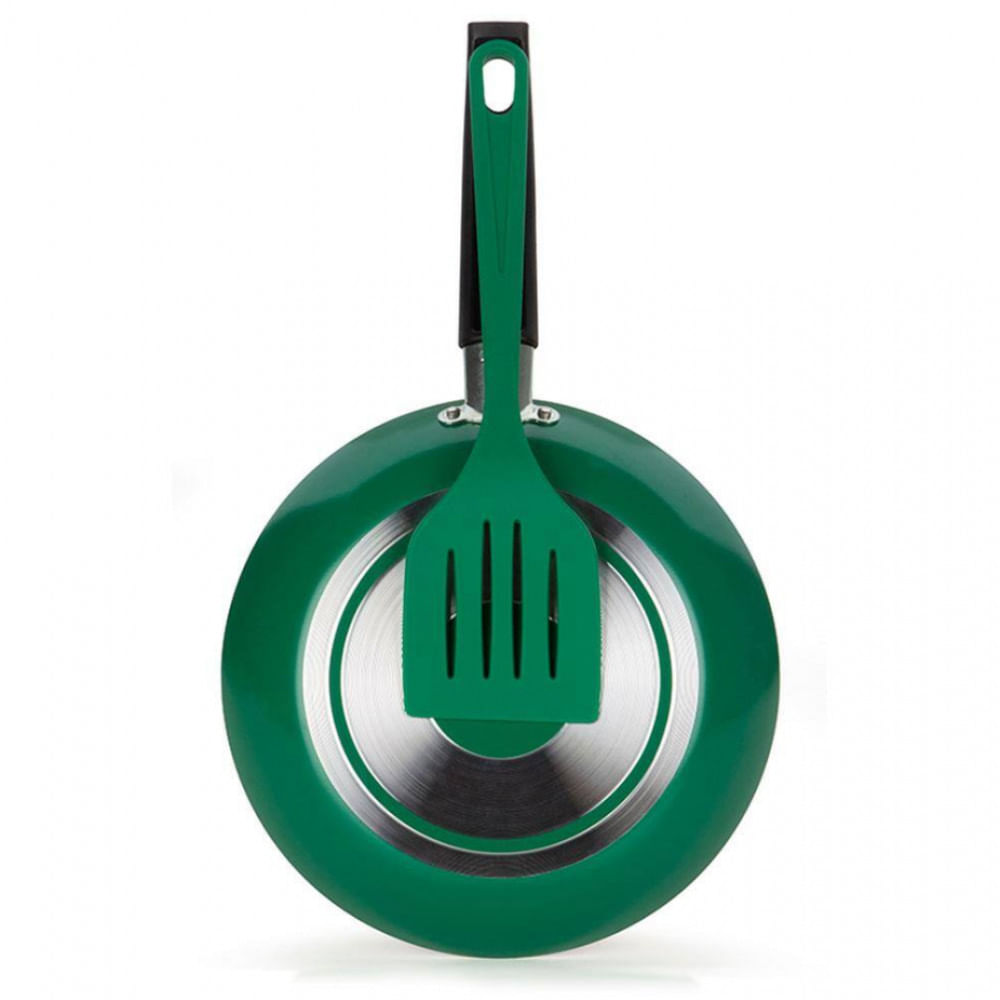 Frigideira Color Pop Multiflon com Espátula 22cm Verde
