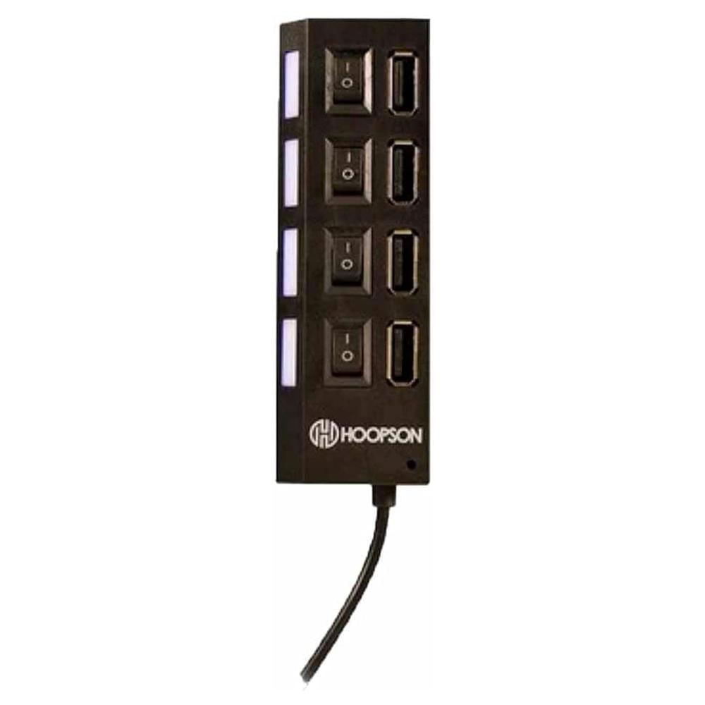 Hub 4Portas USB Hoopson HUB004 Preto