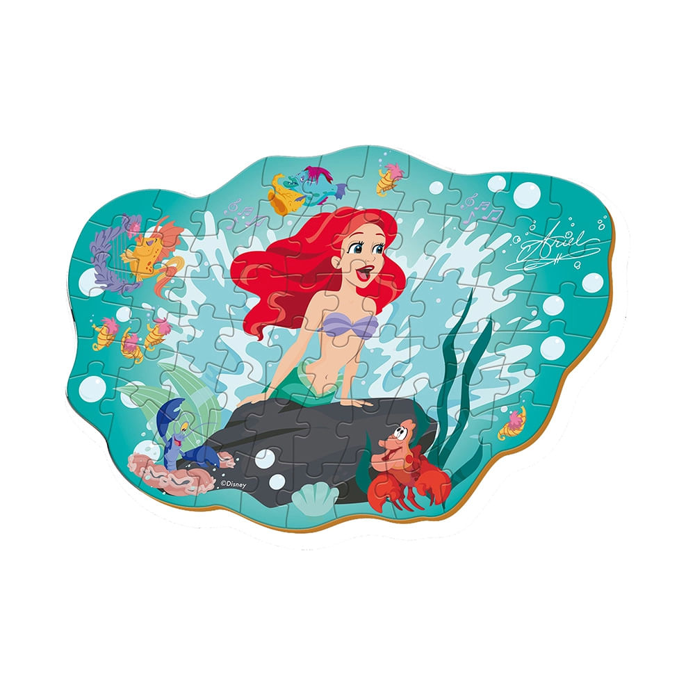 Quebra-Cabeça Ariel Disney 60 Peças