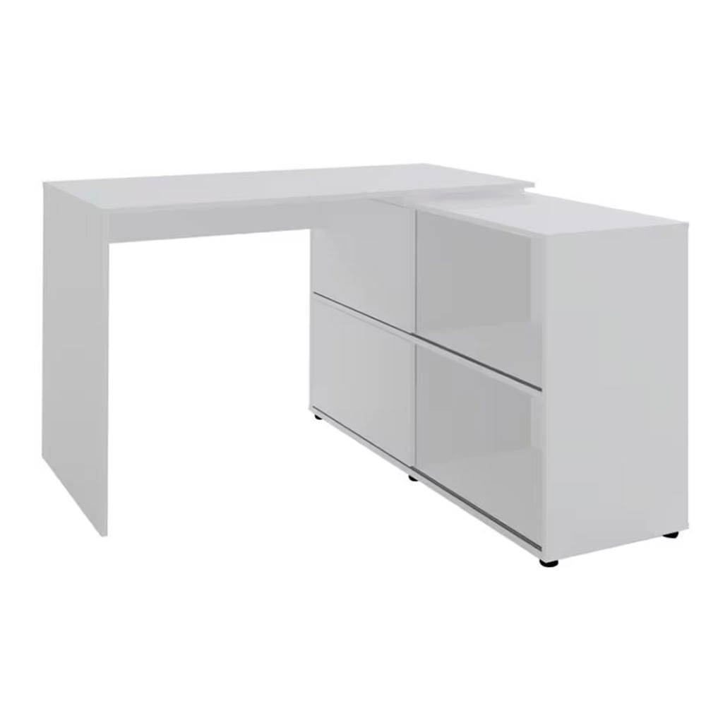 Mesa Artany Mingle com 2 Portas Branco