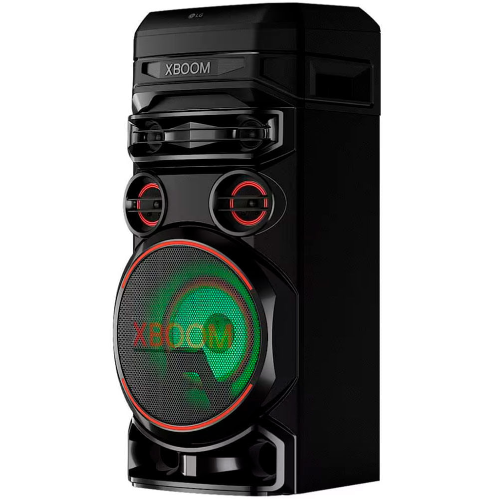 Torre de Som Acústica LG XBOOM RNC7 com Multi Bluetooth, Karaokê, Entrada de Microfone e Guitarra Preto / Bivolt