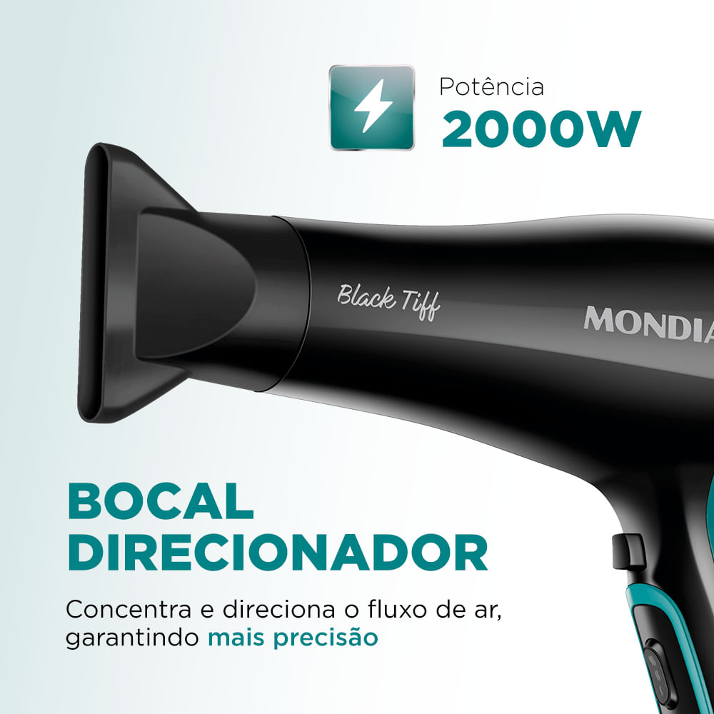 Secador De Cabelos Black Tiff Mondial SCN-16 SECADOR DE CABELOS SCN-16 127V/60Hz