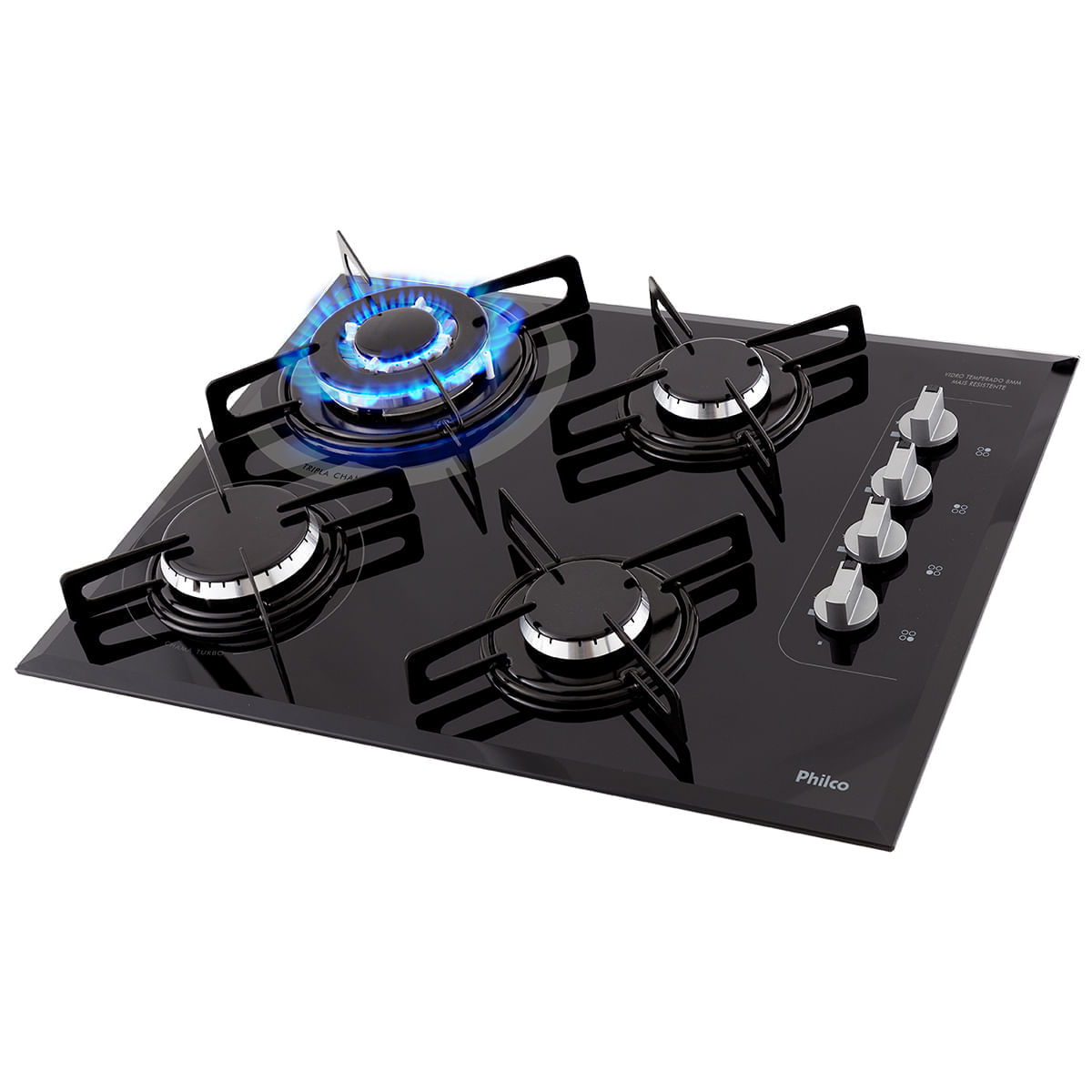 Cooktop Philco 4 Queimadores Superautomático PCT04TC Bivolt