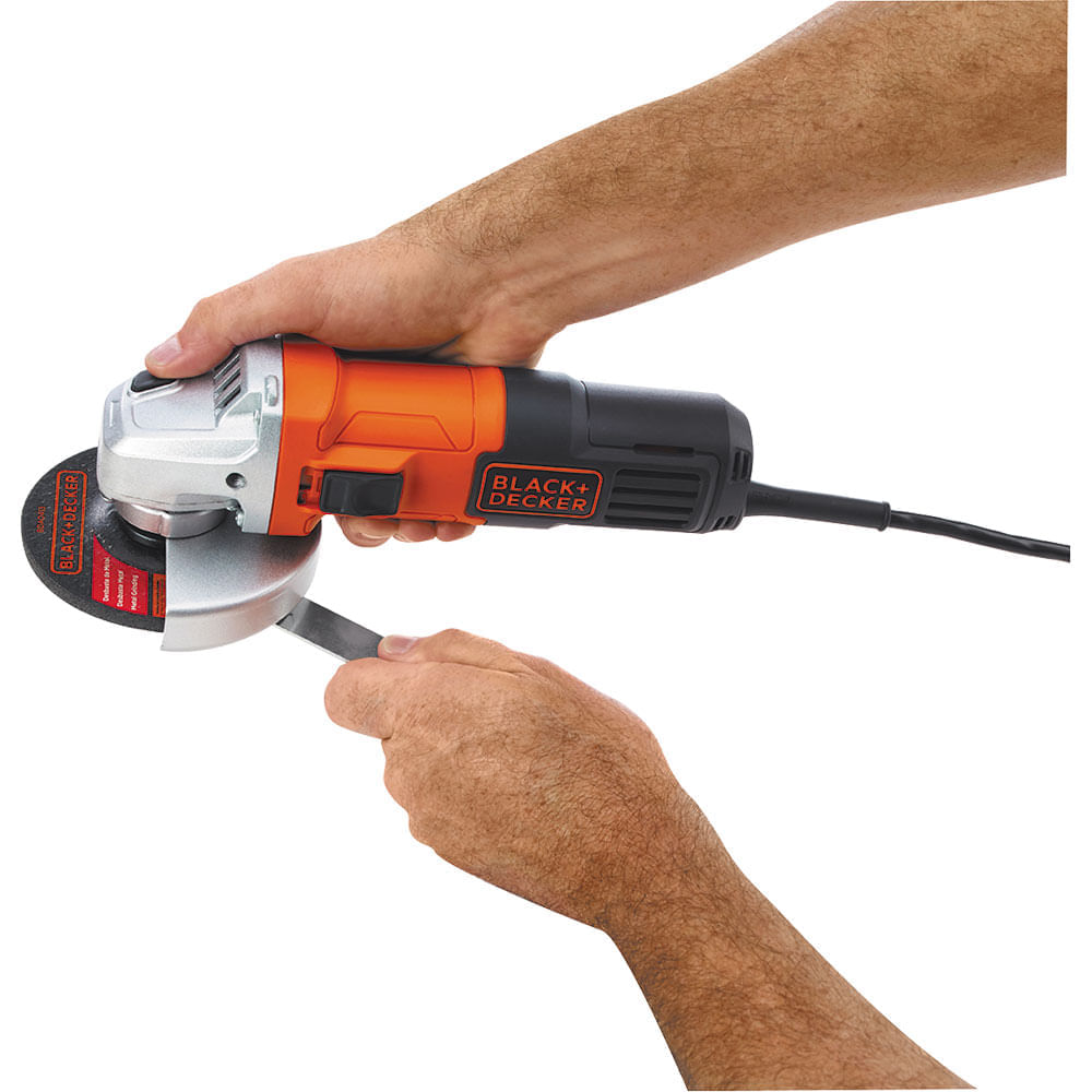 Esmerilhadeira Angular 4.5" 650W Black & Decker G650 com Empunhadura Auxiliar 127V 127v (110v)