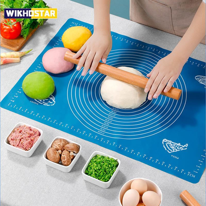 Grande Tapete de Silicone para Cozinha - Mat de Amassar e Assar