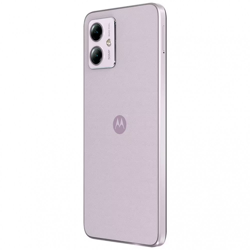 Smartphone Motorola Moto G14 LILAC 128GB 4GB RAM Tela 6.5 Câmera Traseira Dupla Áudio Dolby Atmos, Android 13 Violeta