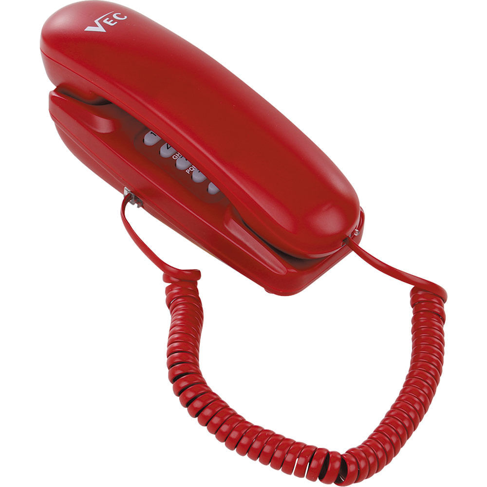 Telefone Gôndola com Bloqueador Teleji KXT-3026X - Vermelho