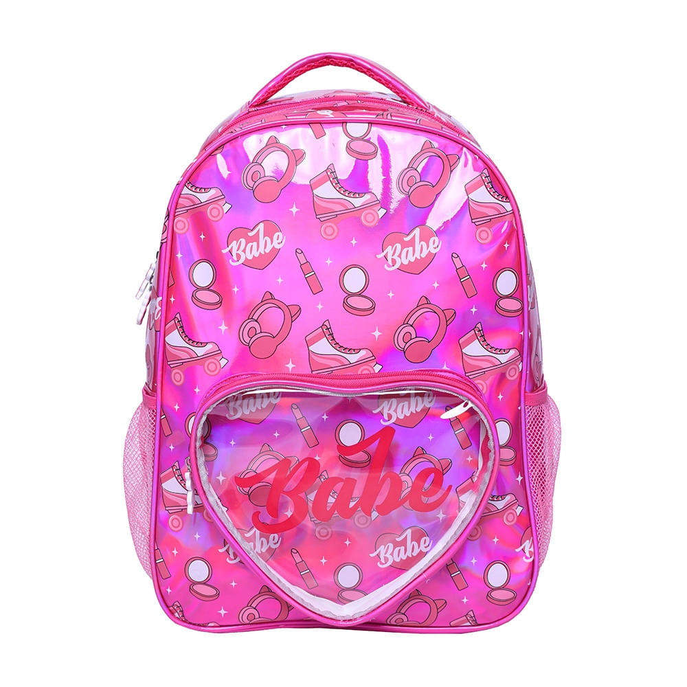 Mochila Infantil Holográfica Yins Babe 17" - Item Sortido