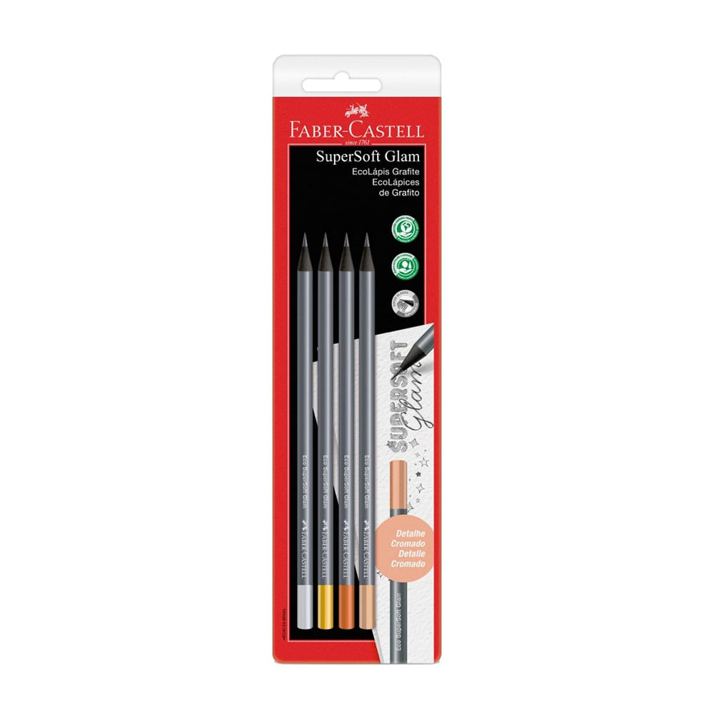 Lápis de Cor Faber-Castell Super Soft 24 Cores - Le biscuit