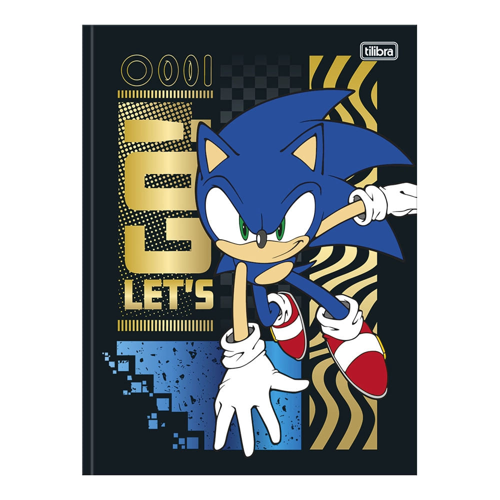 Caderno Universitário Tilibra Sonic Brochura Capa Dura 80 Folhas