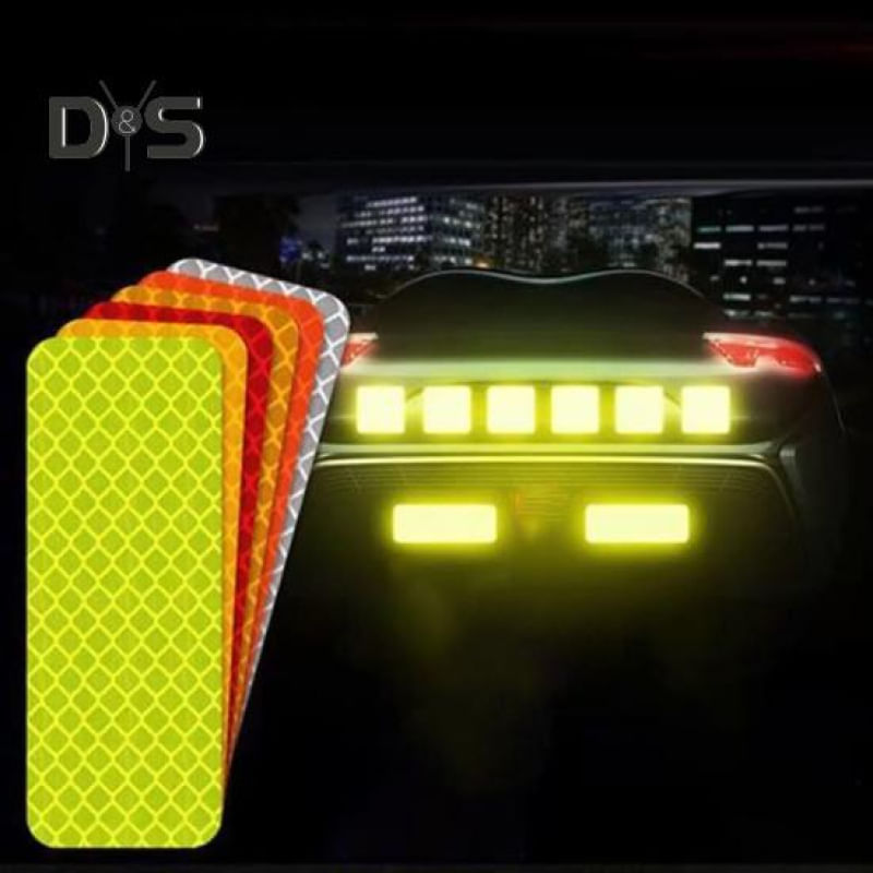14 Peças de Fita Refletiva de Advertência para Carro