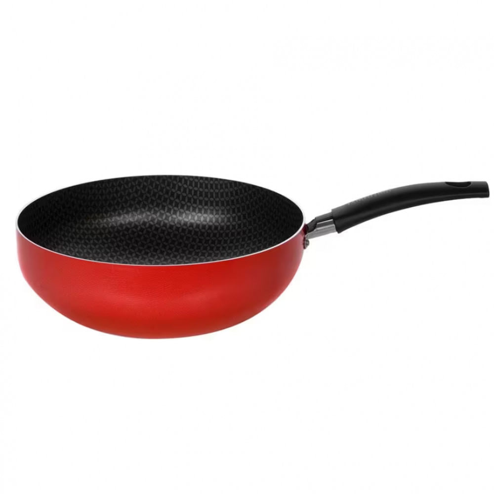 Frigideira Wok Multiflon Color com Revestimento Ultra 7 24 cm