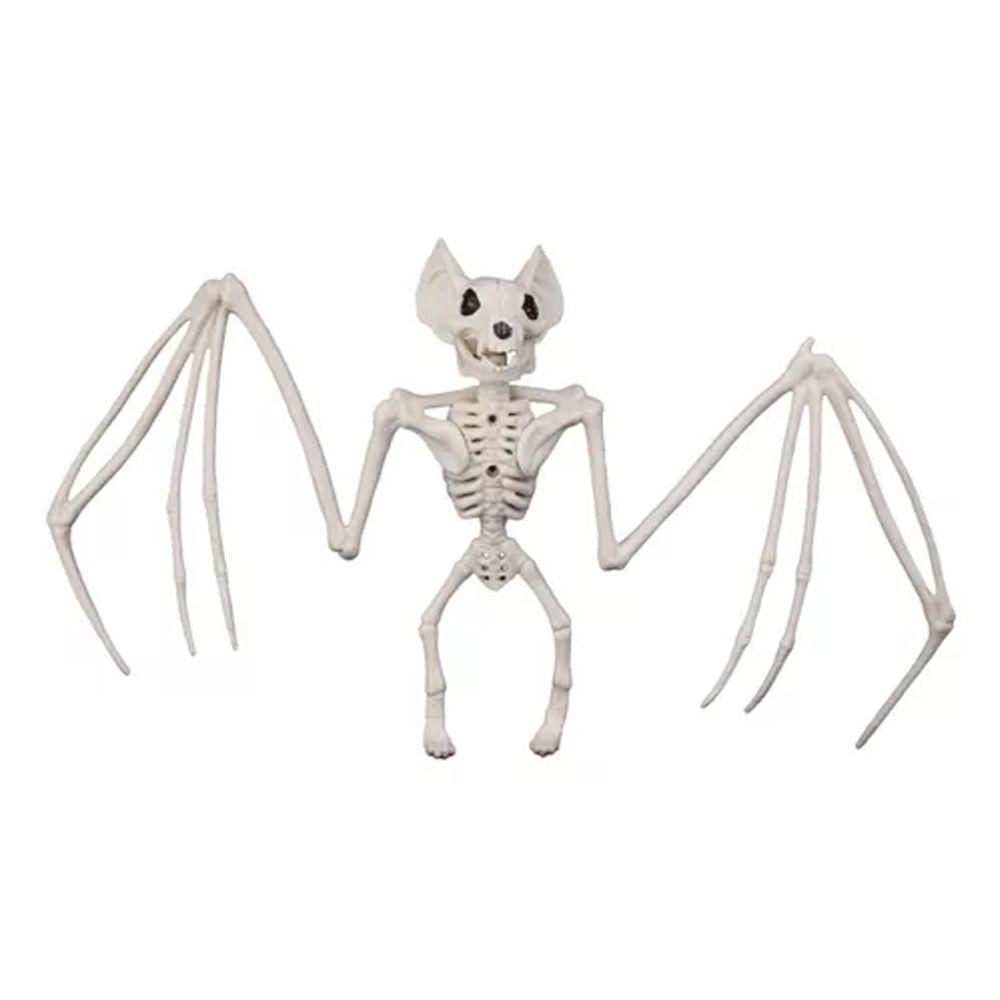 Esqueleto Animal Plástico Morcego Halloween - 16cm X 28cm