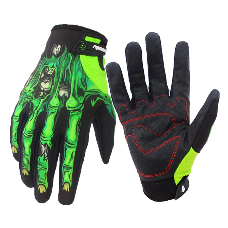 Luvas de Motocicleta Skeleton para Inverno e Outono S / branco