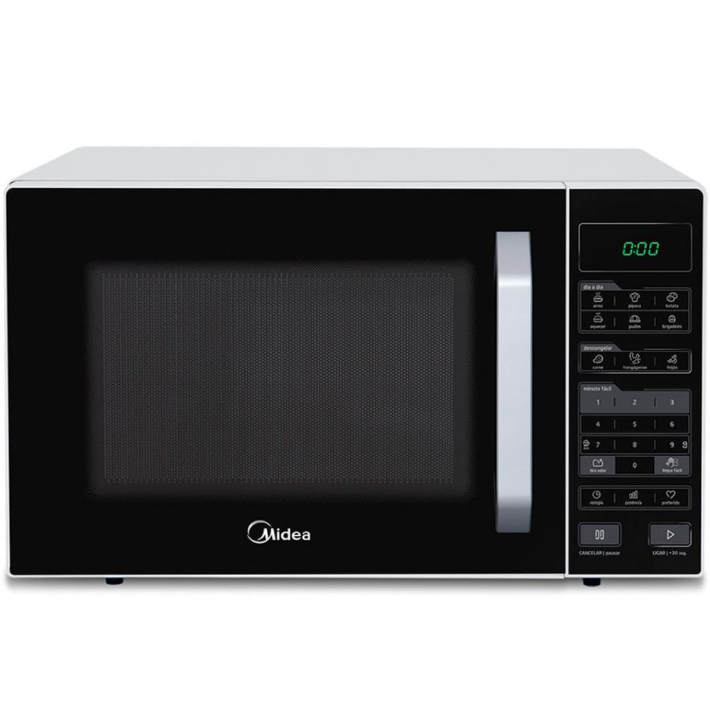 Forno Micro-ondas com Função Eco 35 Litros Midea Branco e Preto / 220V