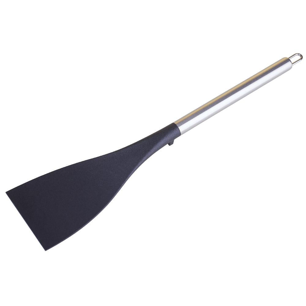 Espátula Inox e Silicone Prime Cazza Preto
