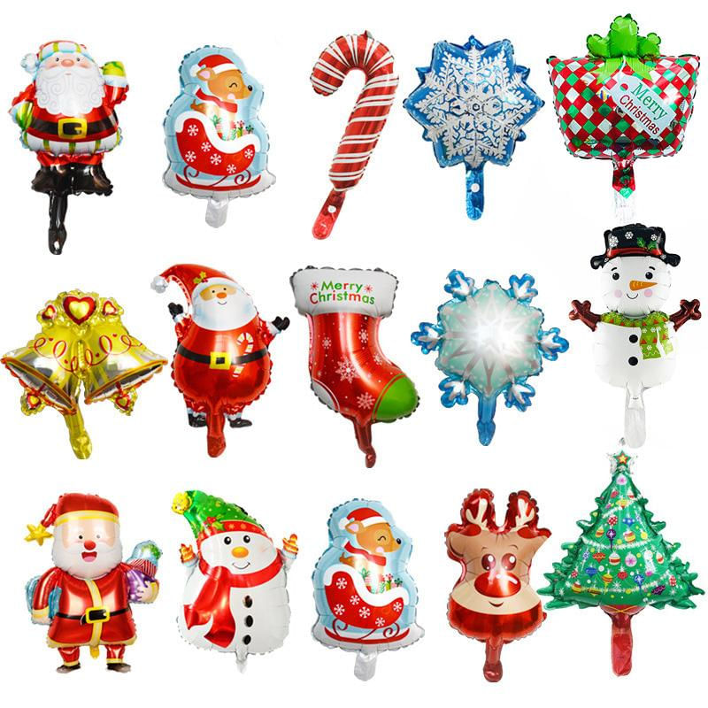 Balões de Natal em Filme de Alumínio Mini Decorações de Festa