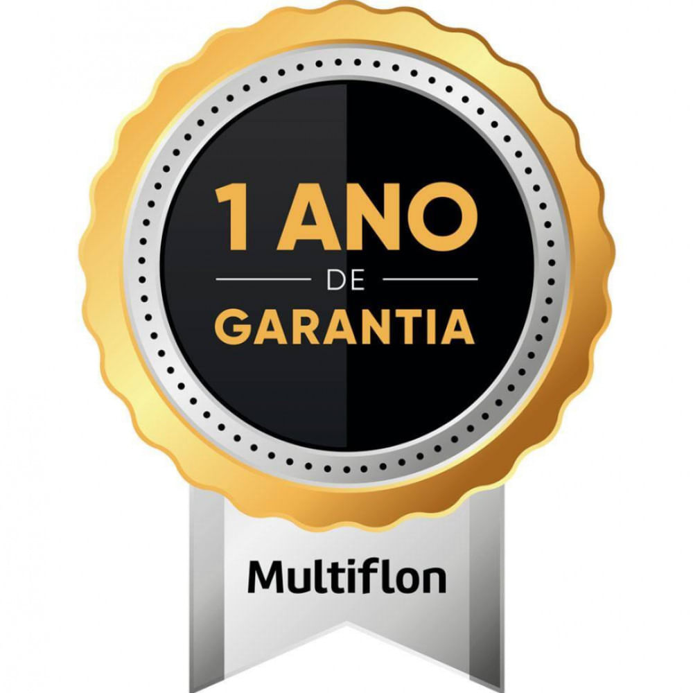 Caçarola Dom Multiflon com Antiaderente de Alumínio - 22cm Preto
