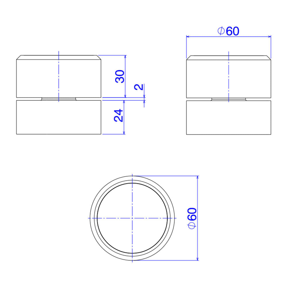 Acabamento para Registro de Pressão Deca You 4916.GF104.PQ.MT Redondo  1/2" e 3/4" Dark Antracite