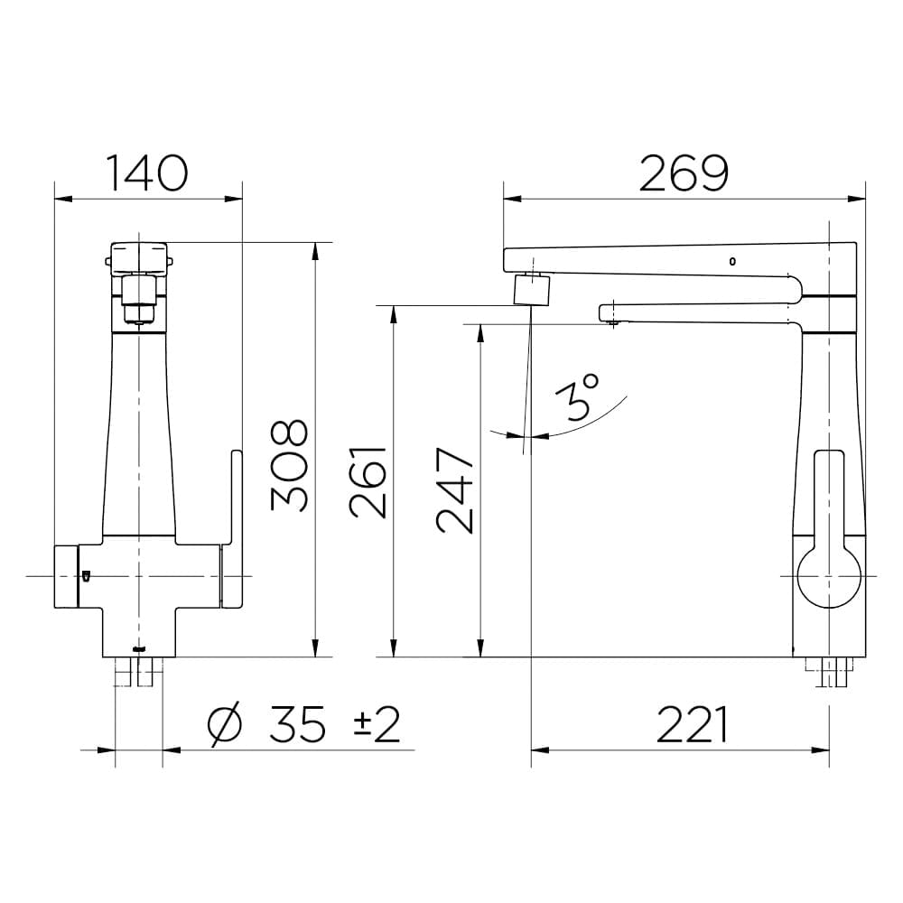 Torneira Nova Docol Vitalis 15793BH com Filtro de Bancada Inox Escovado