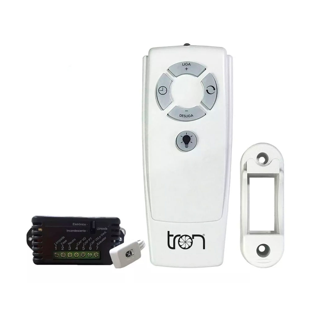 Controle Remoto Capacitivo para Ventilador de Teto Tron com Infravermelho Bivolt