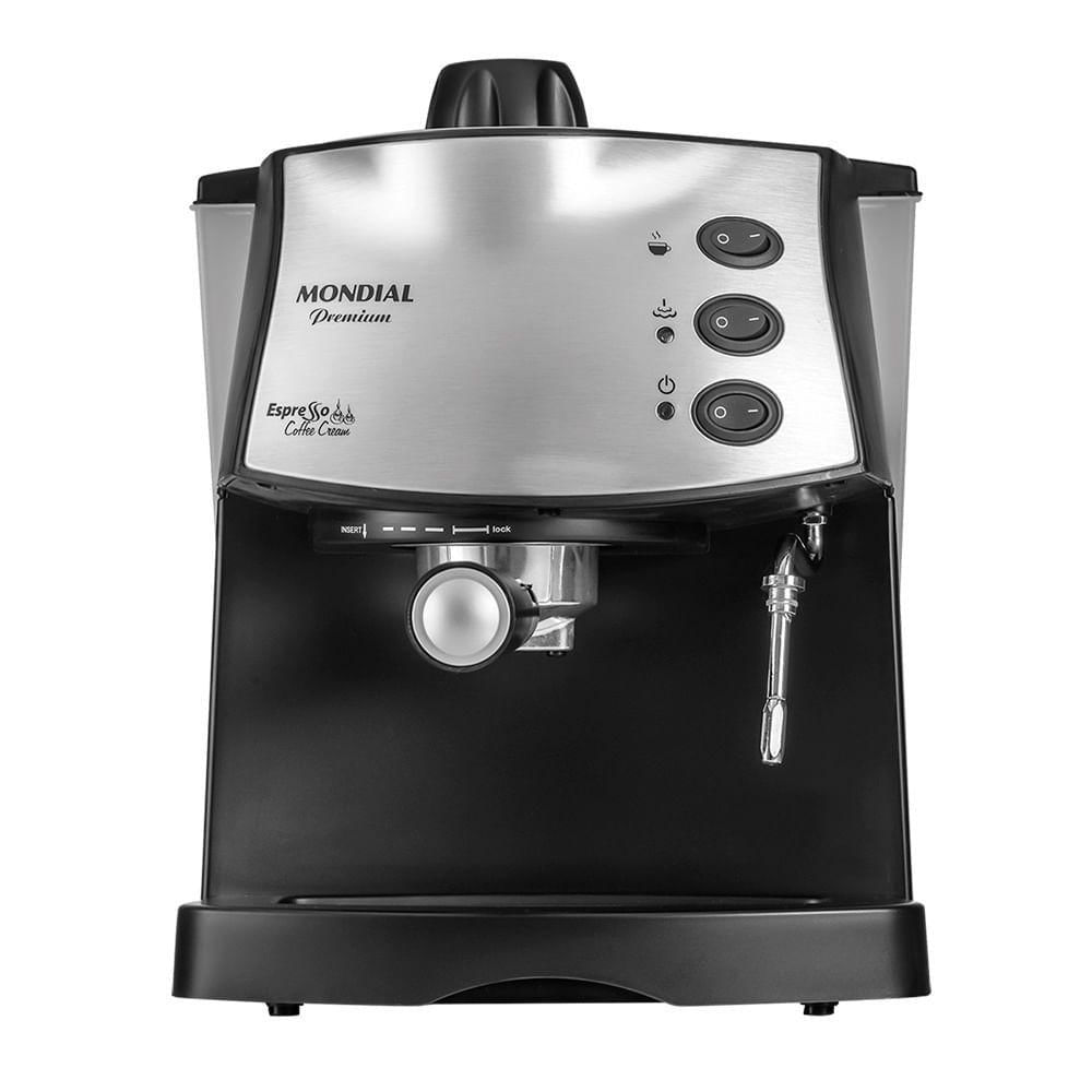 Máquina De Café Expresso Mondial Coffee Cream C-08 Cafeteira-220v-preto/inox 220V