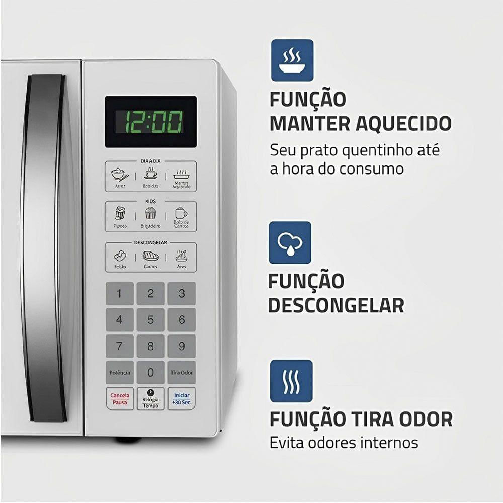 Forno Micro-ondas 34 Litros Mo-02-34-w Mondial Branco