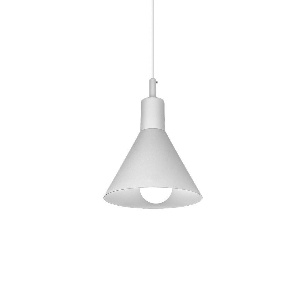 Lustre Pendente Blumenau Toni E27 Bivolt Branco Fosco