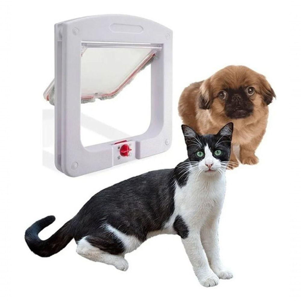 Porta De Passagem Para Pet 4 Em 1 Pet Door Cachorro Gato