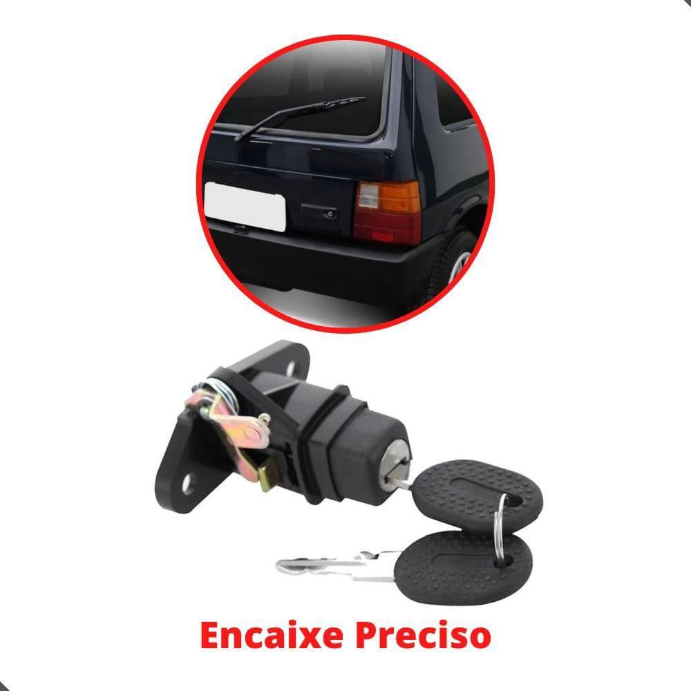 Kit Fechadura Cilindro Maçaneta Porta Mala Fiat Uno 96 A 04 - Un / 2 [f103]